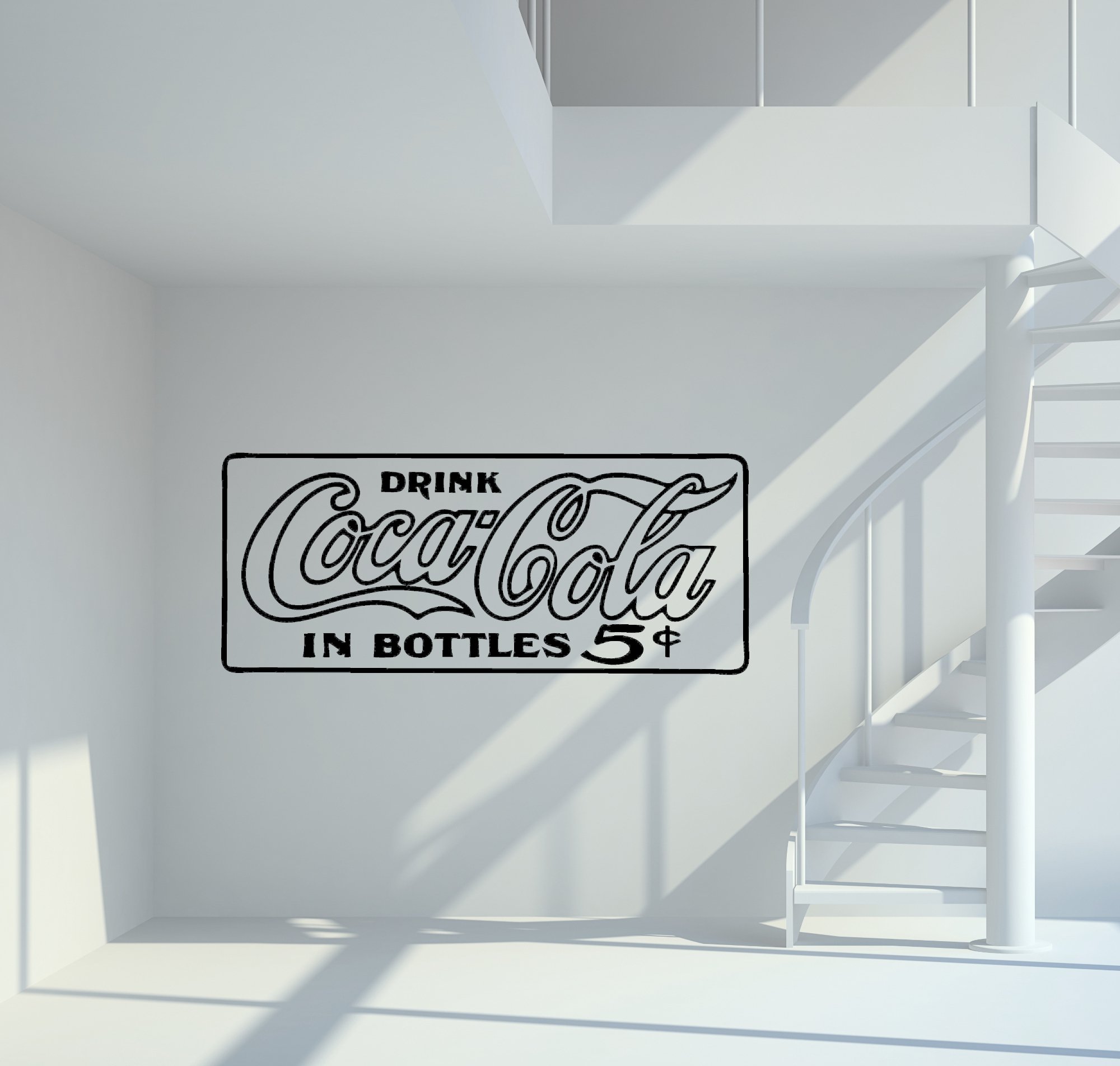 21007 Coca Cola 5 Cent Wandtattoo